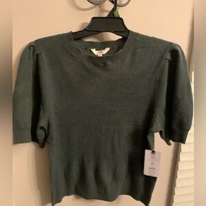 Terra Sky Womens Shirt in hunter green color size 14, NWT